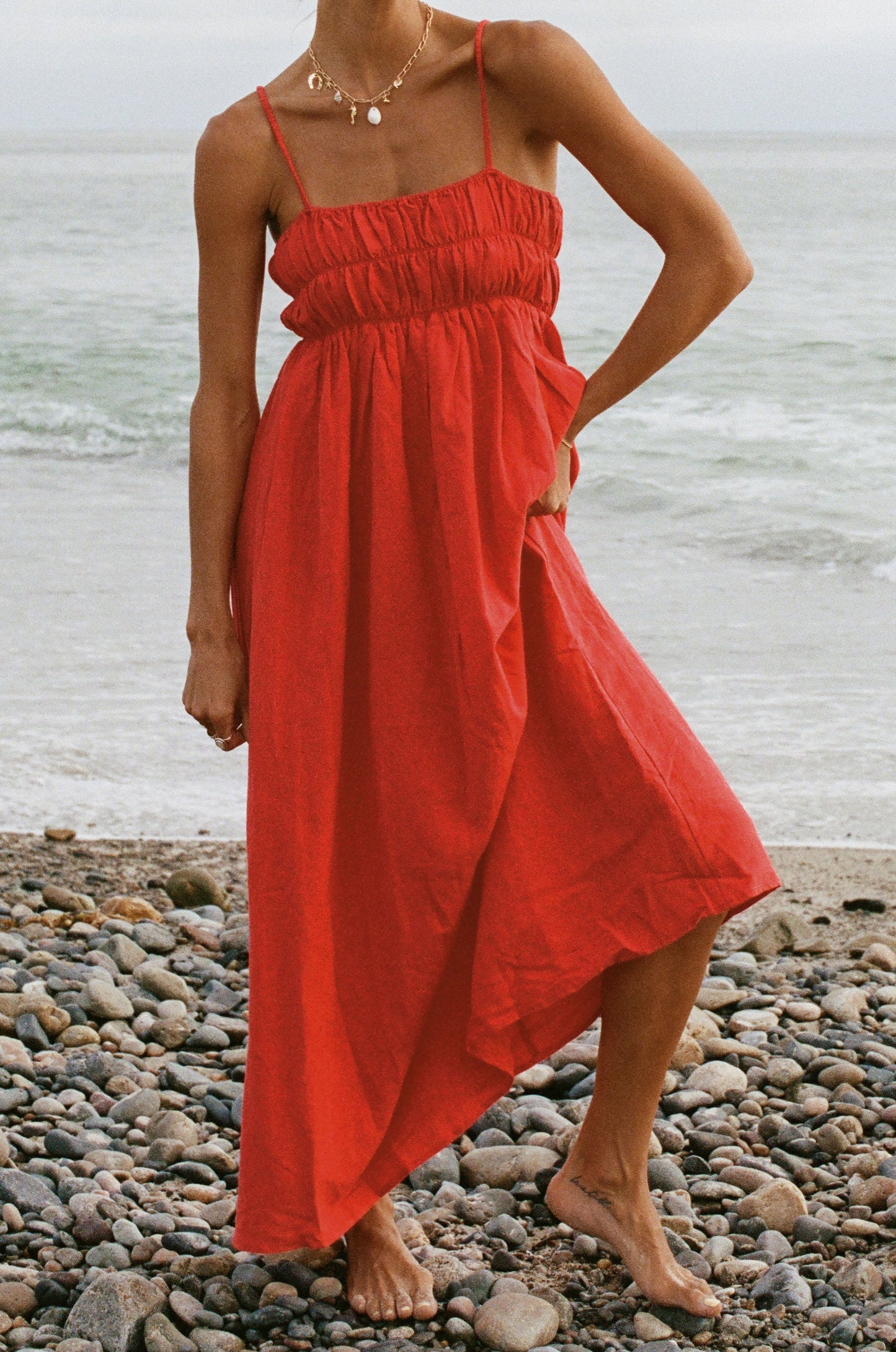 Marigold Smocked Maxi Dress