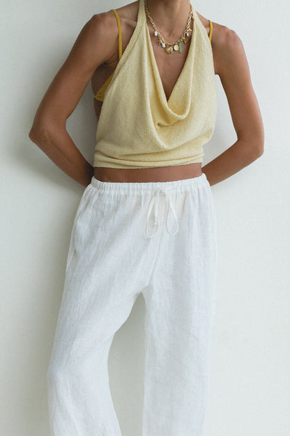 Dusk Cotton Knit Halter Top