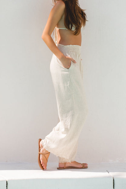 Luca Lined Linen Pants