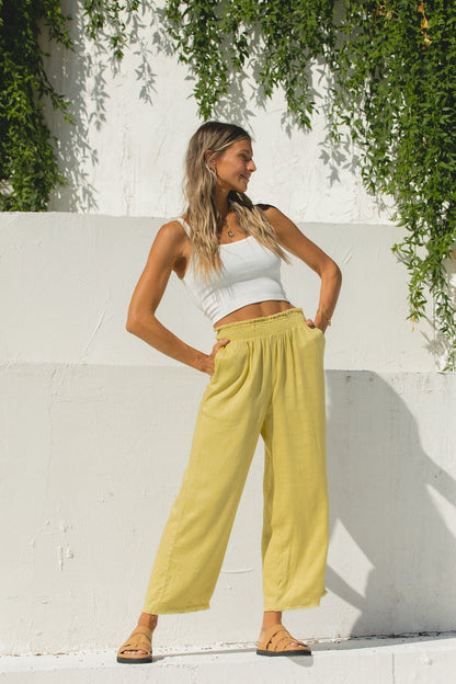 Luca Lined Linen Pants