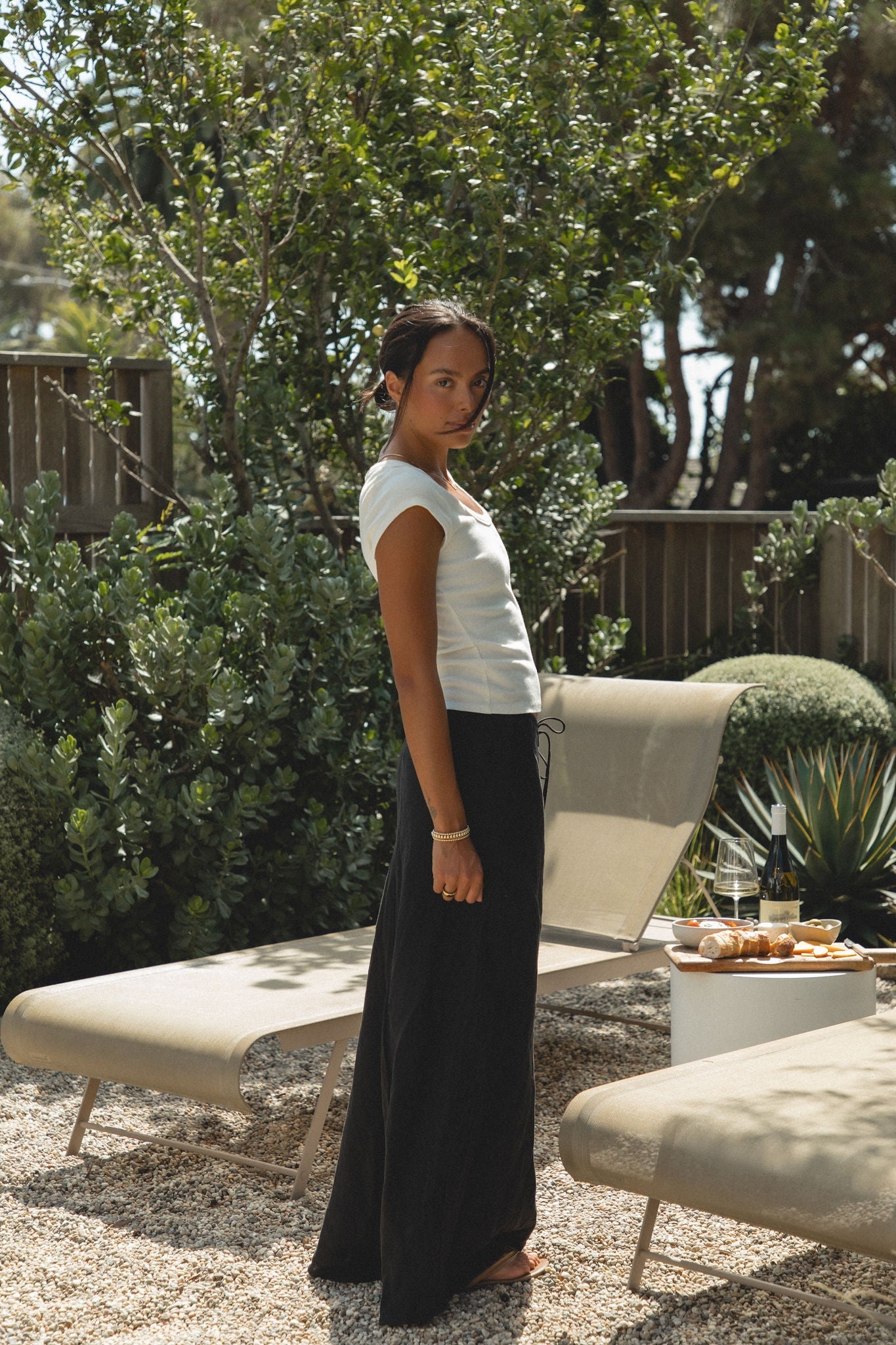 Laguna Linen Drawstring Skirt