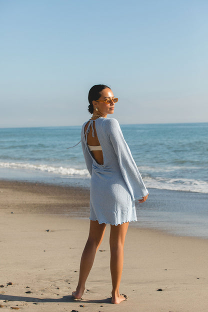 High Seas Long Sleeve Mini Dress